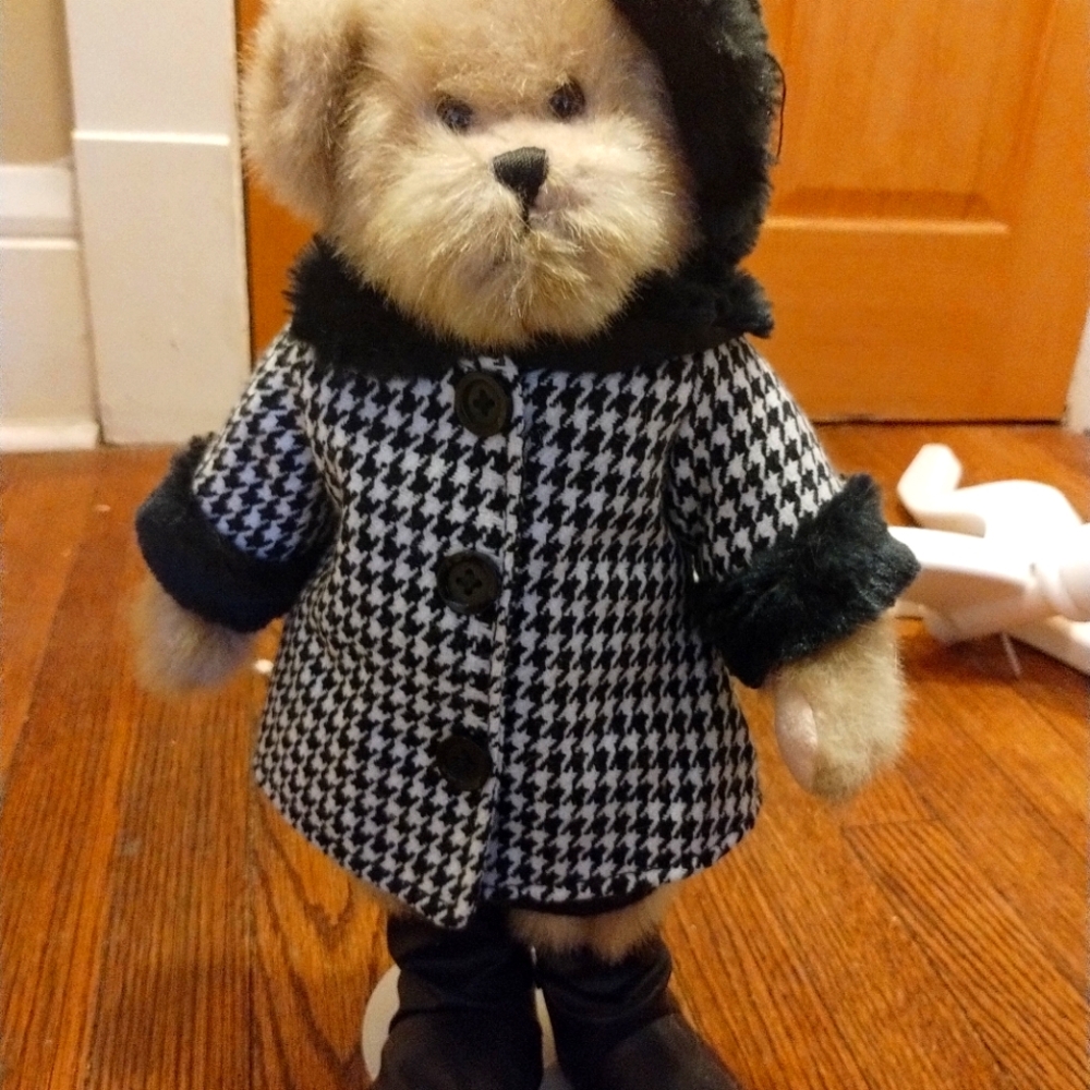 Boyds Bears Gingham Coat with Beret